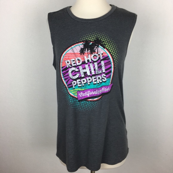 Red Hot Chili Peppers Tops - Red Hot Chili Peppers Graphic Tank Large